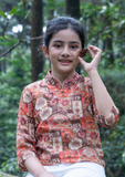 Mandarin Floral Cheongsam Top