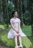 Plum Lilly Cheongsam Dress