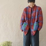 Plaid Cotton-padded Coat