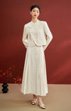 Ivory Lovely Qipao Cheongsam Skirt