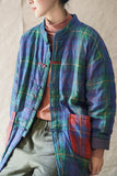 Plaid Cotton-padded Coat