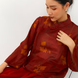 Lovely Peony Cheongsam Top