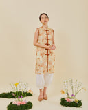 Golden Lotus Cheongsam Top