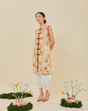 Golden Lotus Cheongsam Top