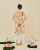 Golden Lotus Cheongsam Top