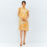 Yellow Butterfly Cheongsam Dress