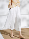 Double Layer Casual Flowy Versatile Cheongsam Pants