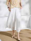 Double Layer Casual Flowy Versatile Cheongsam Pants