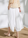 Double Layer Casual Flowy Versatile Cheongsam Pants