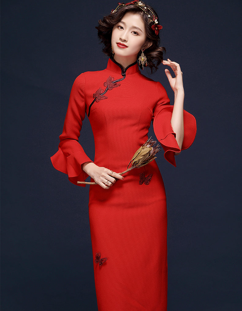 Banquet Butterfly Qipao Cheongsam – Cheongsam Indonesia