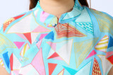 Geometric Figure Qipao Cheongsam Dress